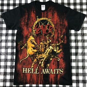 Slayer Hell Awaits All Over Print Heavy Metal Rock